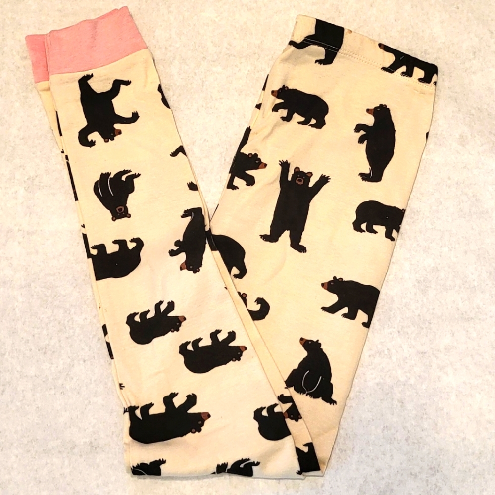 Little Blue House bear print pajama bottoms